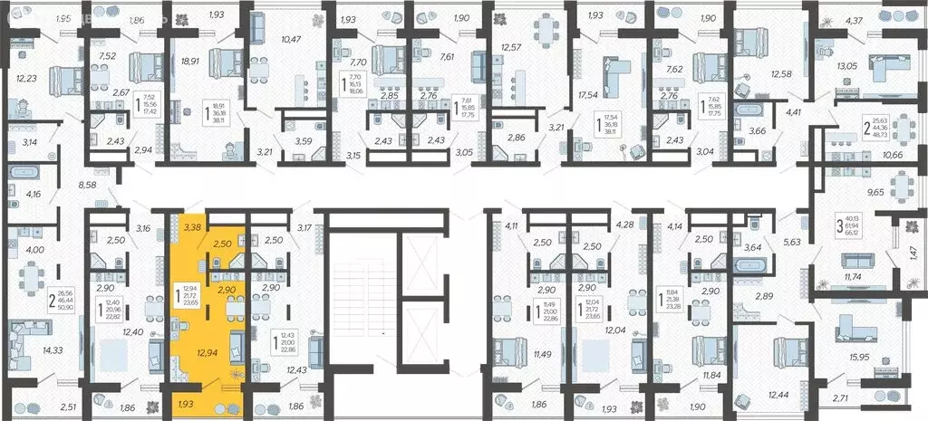 Квартира-студия: Сочи, жилой комплекс Кислород, 15 (23.65 м) - Фото 1