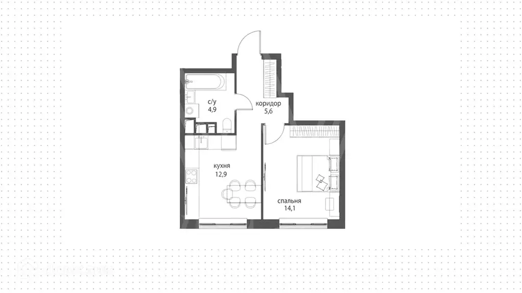 Продаётся 1-к квартира, 37.5 м - Фото 1
