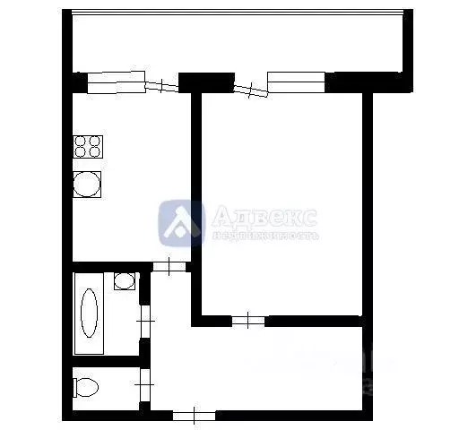 1-к кв. Тюменская область, Тюмень ул. Республики, 92 (35.1 м) - Фото 2