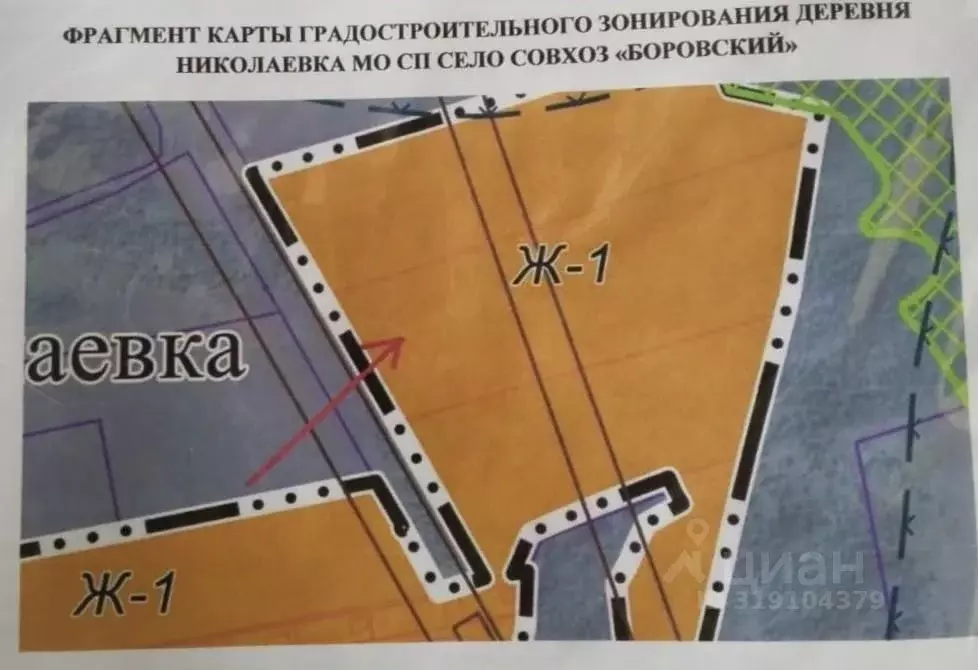 Участок в Калужская область, Совхоз Боровский с/пос, д. Николаевка ул. ... - Фото 0