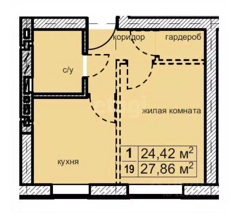 1-к кв. Московская область, Апрелевка Наро-Фоминский городской округ, ... - Фото 2