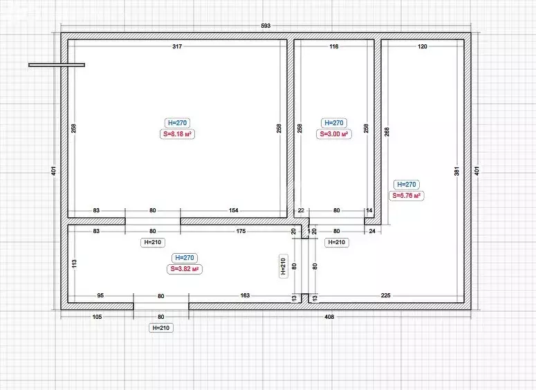 1-комнатная квартира: Назрань, Столичная улица, 12 (43 м) - Фото 1