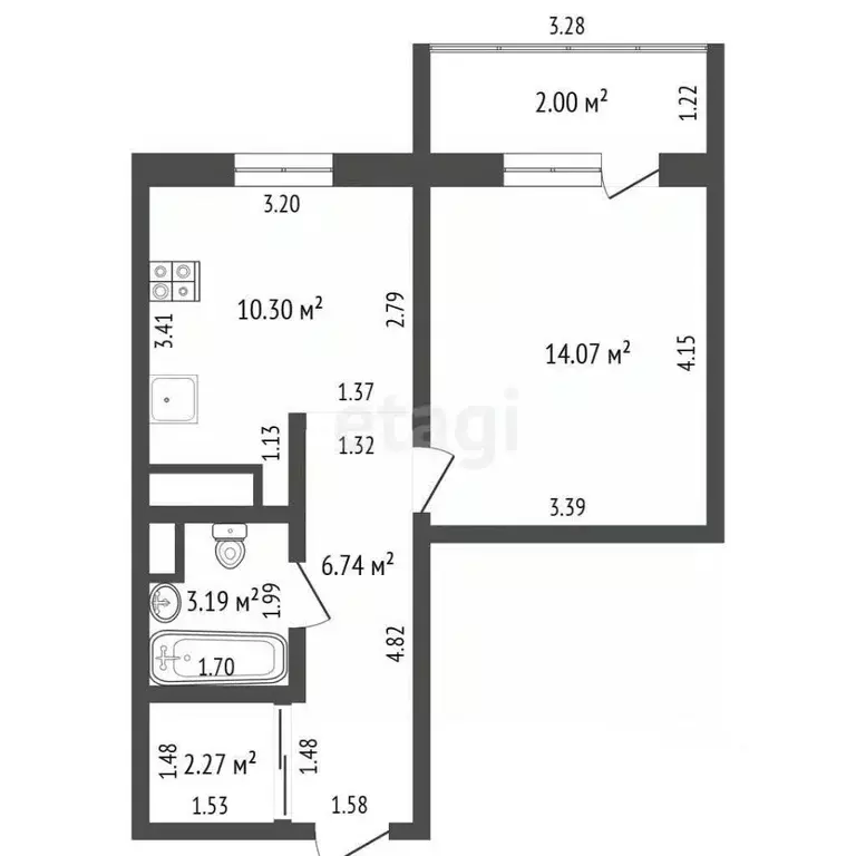 1-к кв. Москва Варшавское ш., 170Ек9 (36.9 м) - Фото 0