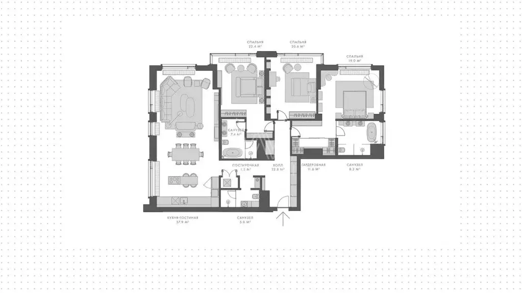 Квартира, 4 комнаты, 176 м - Фото 0