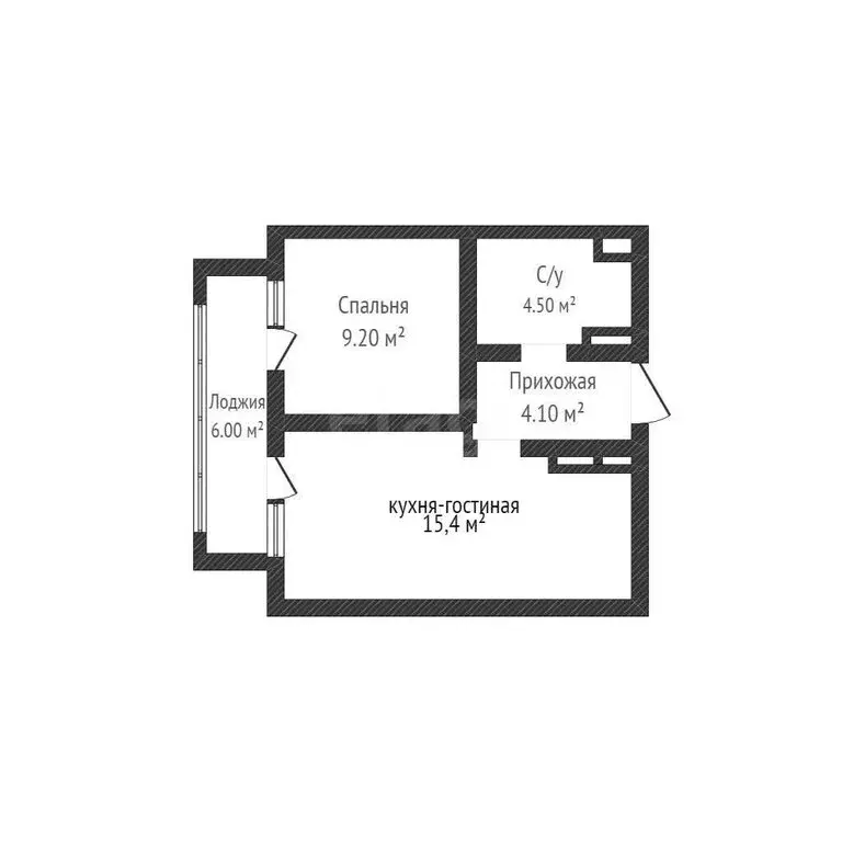 1-комнатная квартира: Краснодар, улица Автолюбителей, 1Гк1 (33.2 м) - Фото 2