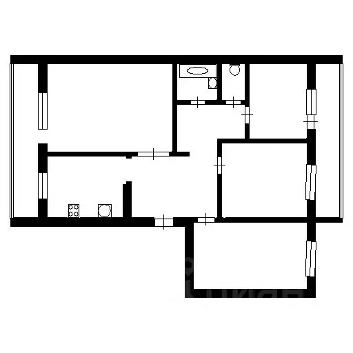 4-к кв. Иркутская область, Усть-Илимск просп. Мира, 64 (80.3 м) - Фото 1