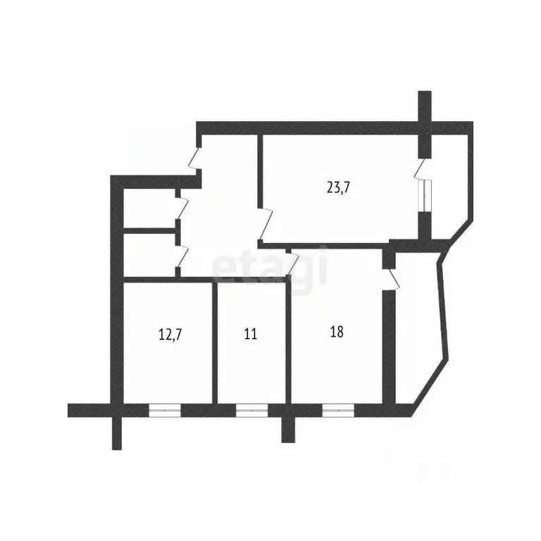 3-к кв. Белгородская область, Белгород ул. Конева, 9 (87.1 м) - Фото 2