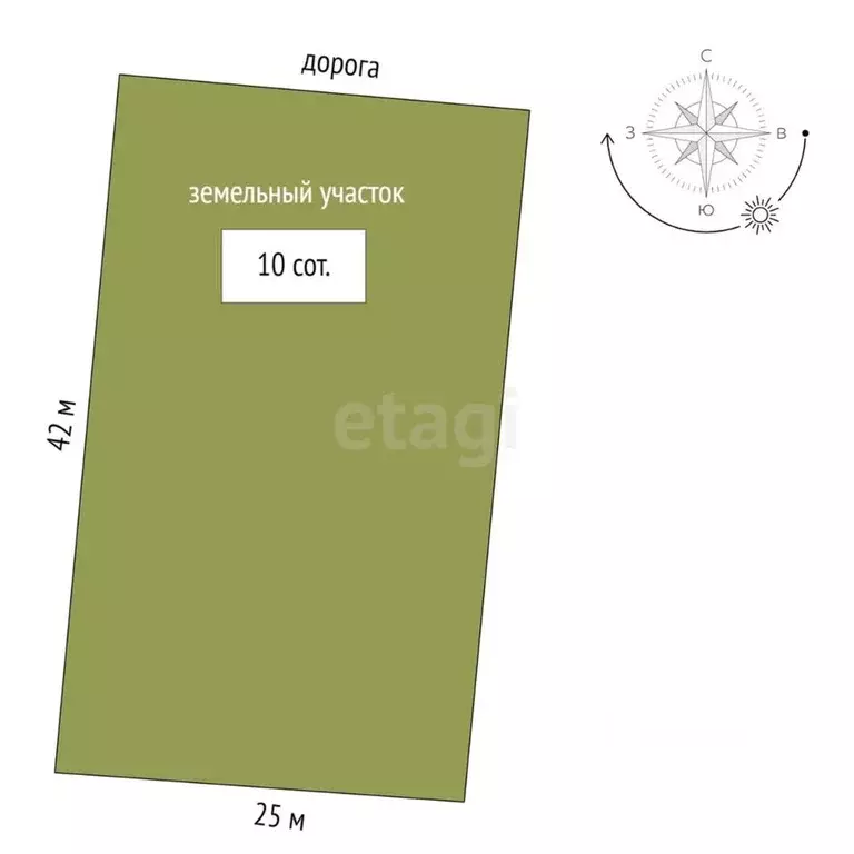 Участок в Ростовская область, Аксайский район, Ольгинское с/пос, ... - Фото 2