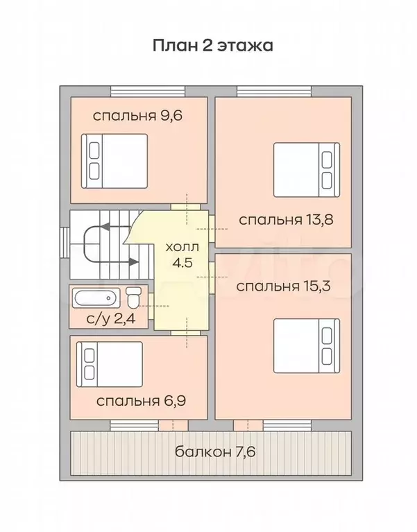 Дом 130 м на участке 6 сот. - Фото 1
