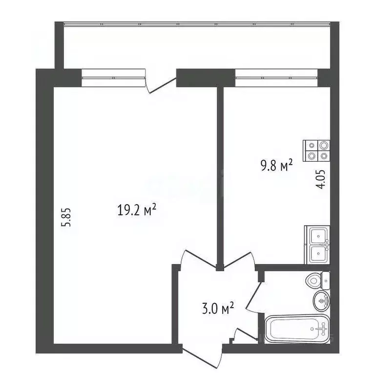 1-к кв. Московская область, Королев ул. Сакко и Ванцетти, 34 (35.1 м) - Фото 2