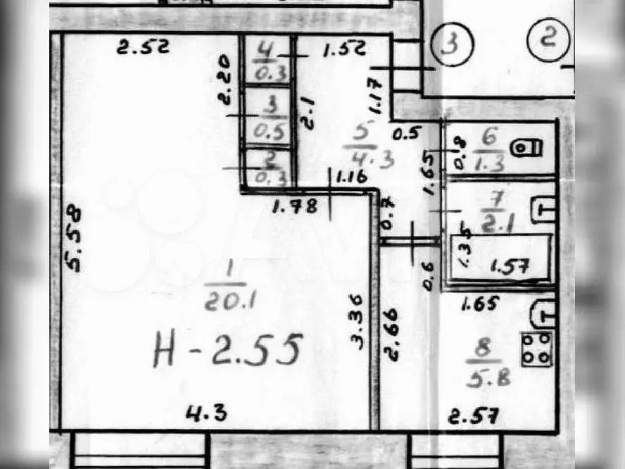 аукцион: 1-к. квартира, 34,7 м, 1/5 эт. - Фото 0