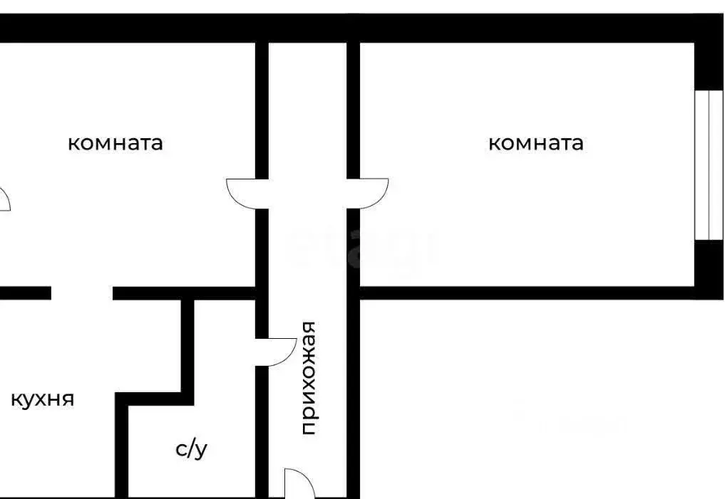 2-к кв. Томская область, Томский район, с. Томское ул. Маяковского, 23 ... - Фото 2