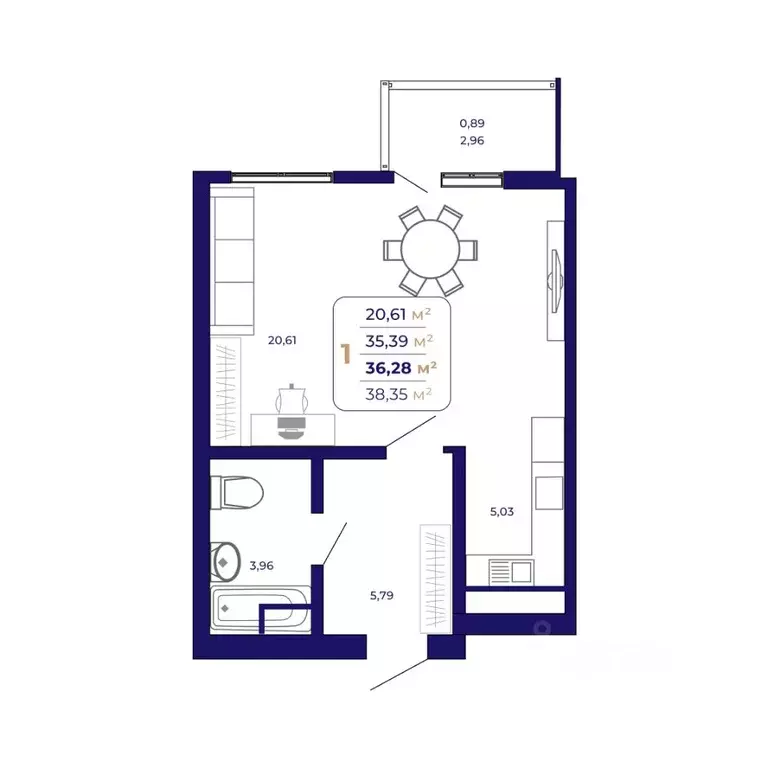 1-к кв. Башкортостан, Уфа Затон-Восточный жилрайон, Паруса жилой ... - Фото 1