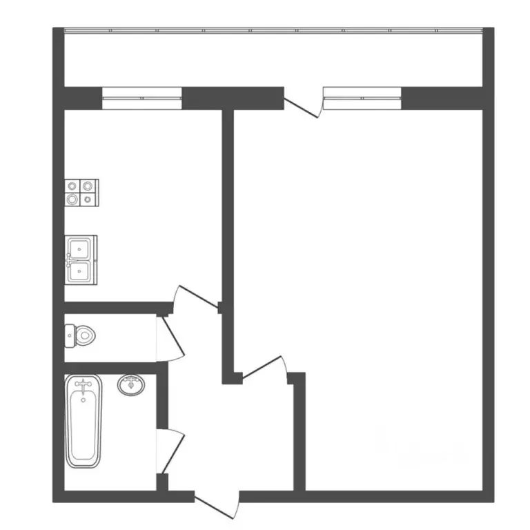 1-к кв. Тюменская область, Тюмень Холодильная ул., 11 (33.2 м) - Фото 2