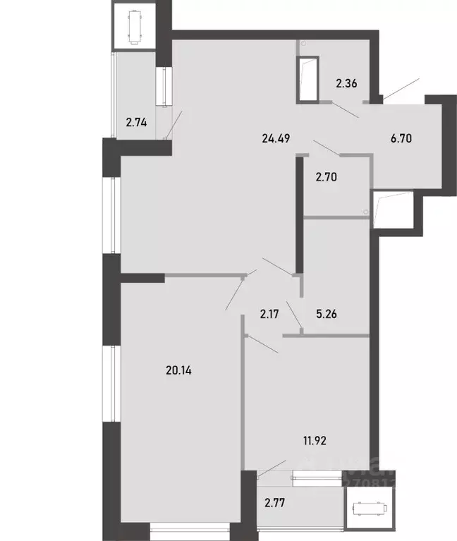 2-к кв. Тульская область, Тула ул. Фридриха Энгельса, 74 (81.25 м) - Фото 2