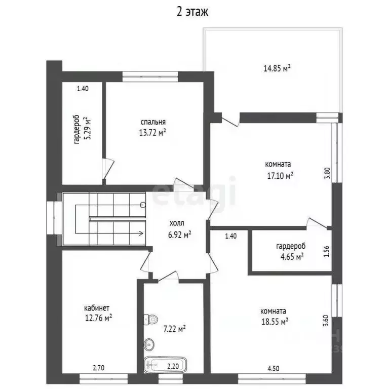 Дом в Башкортостан, Стерлитамакский район, Отрадовский сельсовет, с. ... - Фото 2