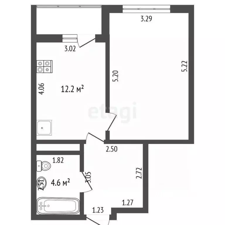 1-к кв. Мордовия, Саранск ул. Анны Лусс, 7В (41.2 м) - Фото 1