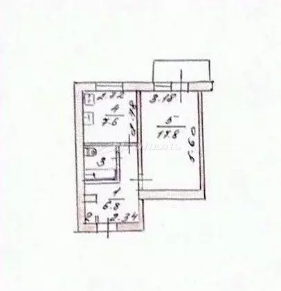 1-к кв. Крым, Симферополь ул. Лексина, 44 (36.9 м) - Фото 1