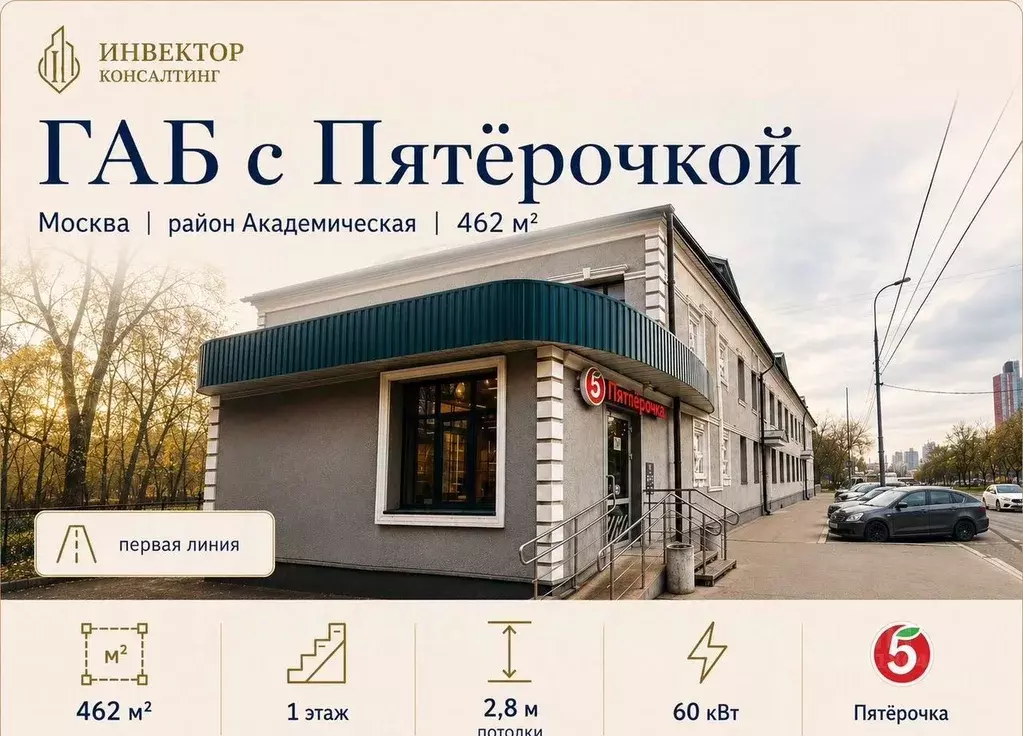 Торговая площадь в Москва Новочеремушкинская ул., 15/29 (462 м) - Фото 0