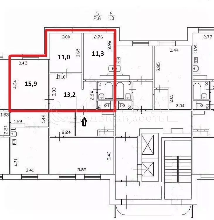 2-к кв. Санкт-Петербург Вербная ул., 18К1 (55.0 м) - Фото 1