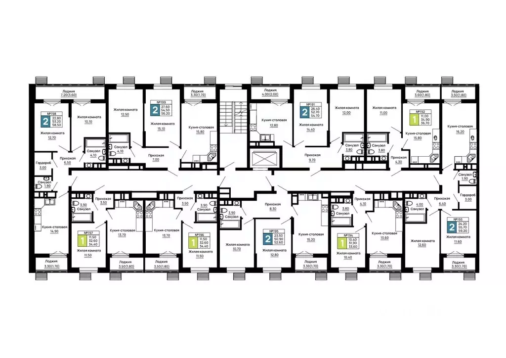 2-к кв. Адыгея, Тахтамукайский район, Яблоновский пгт  (58.5 м) - Фото 2