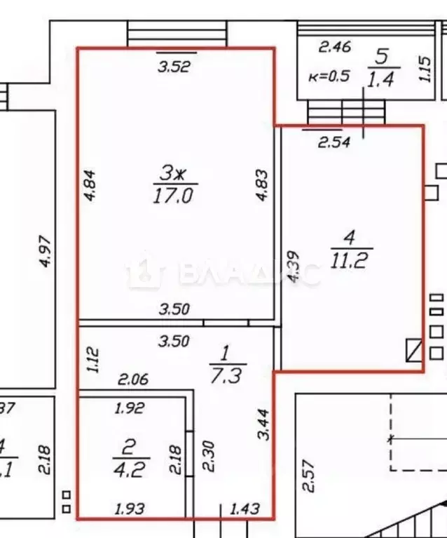 1-к кв. Калининградская область, Светлогорск Железнодорожный пер., 11 ... - Фото 2