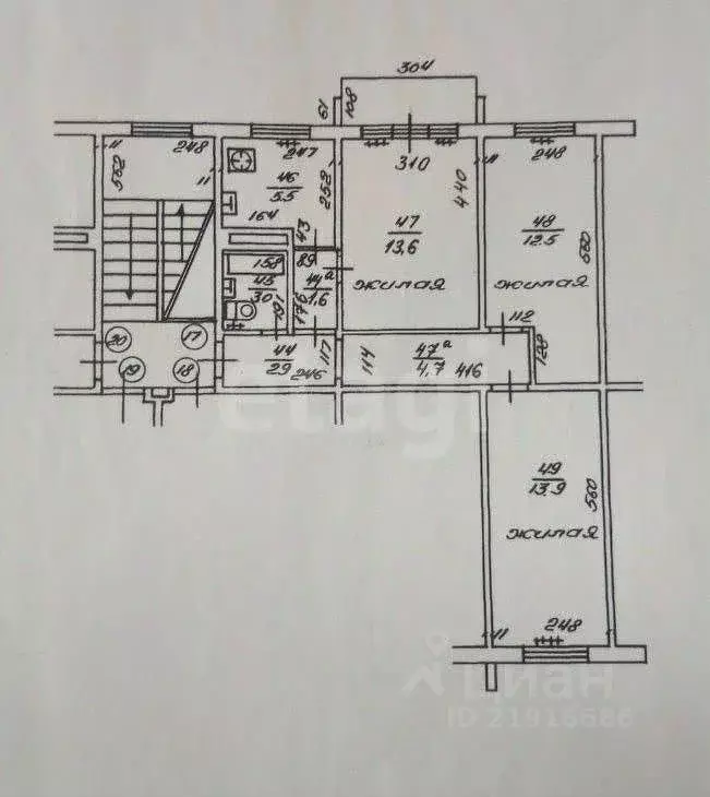 Комната Калининградская область, Калининград ул. Чекистов, 54 (26.1 м) - Фото 2