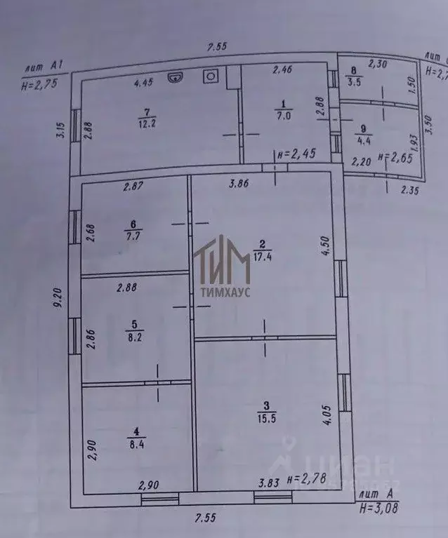 Дом в Омская область, Марьяновка рп ул. Национальная, 38 (76 м) - Фото 2