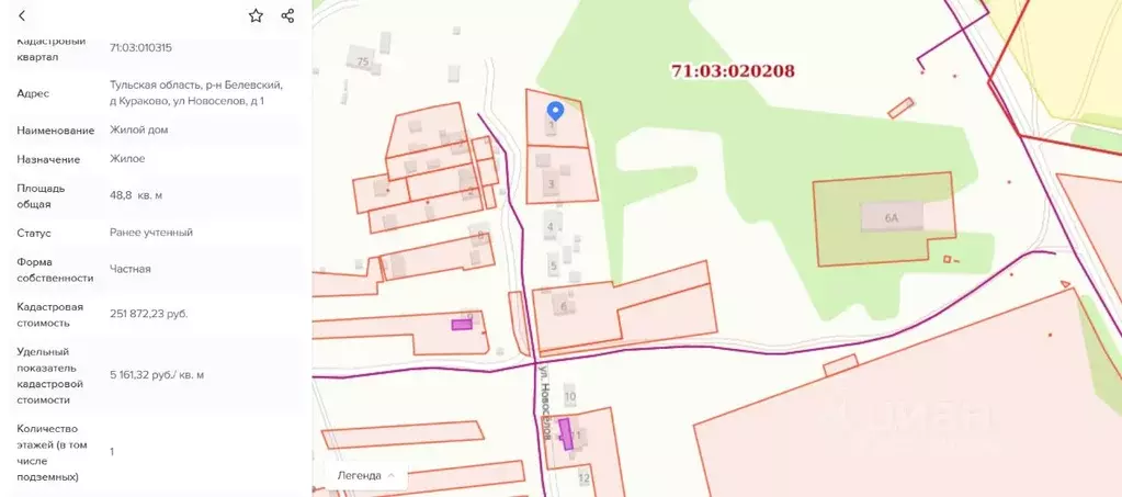 Дом в Тульская область, Белевский район, Правобережное с/пос, д. ... - Фото 2