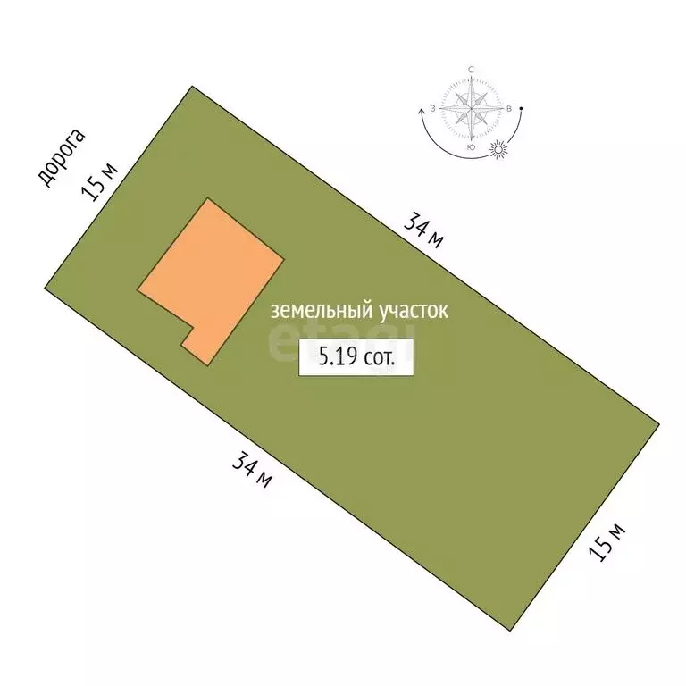 Дом в Севастополь, улица Загордянского (150 м) - Фото 1