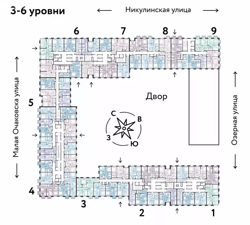 3-комнатная квартира: Москва, жилой комплекс Страна Озёрная (57.5 м) - Фото 1