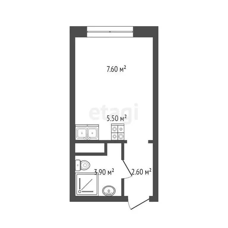Квартира-студия: Москва, проспект Мира, 222 (19.8 м) - Фото 0