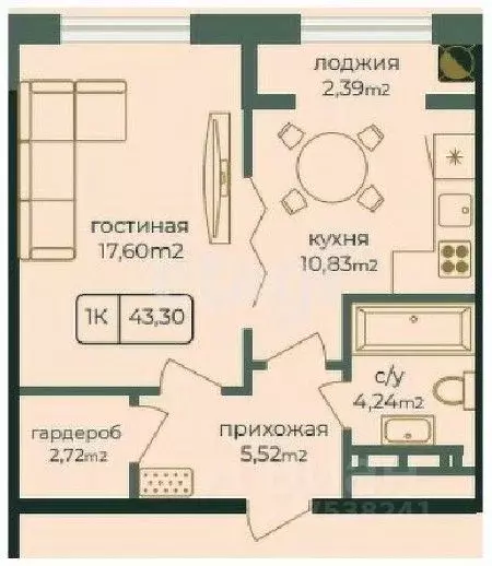 1-к кв. Дагестан, Каспийск просп. Акулиничева (43.3 м) - Фото 0
