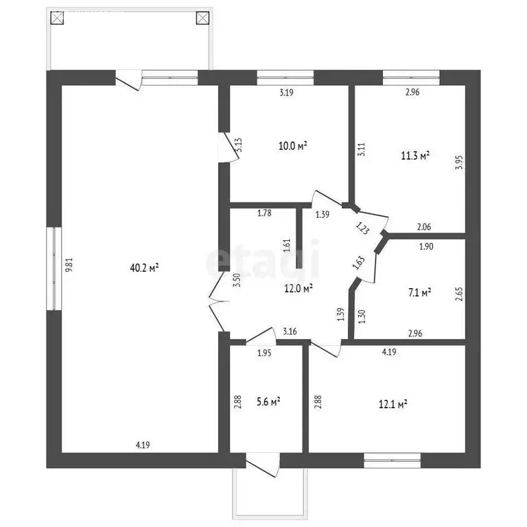 Дом в Мальково, Знаменская улица (107 м) - Фото 1