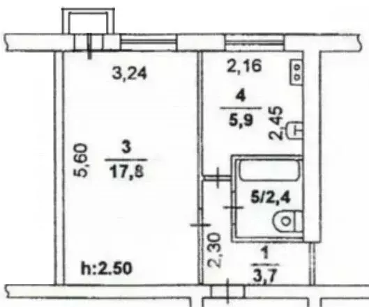 1-к кв. Рязанская область, Рязань ул. Новоселов, 25к1 (30.0 м) - Фото 2