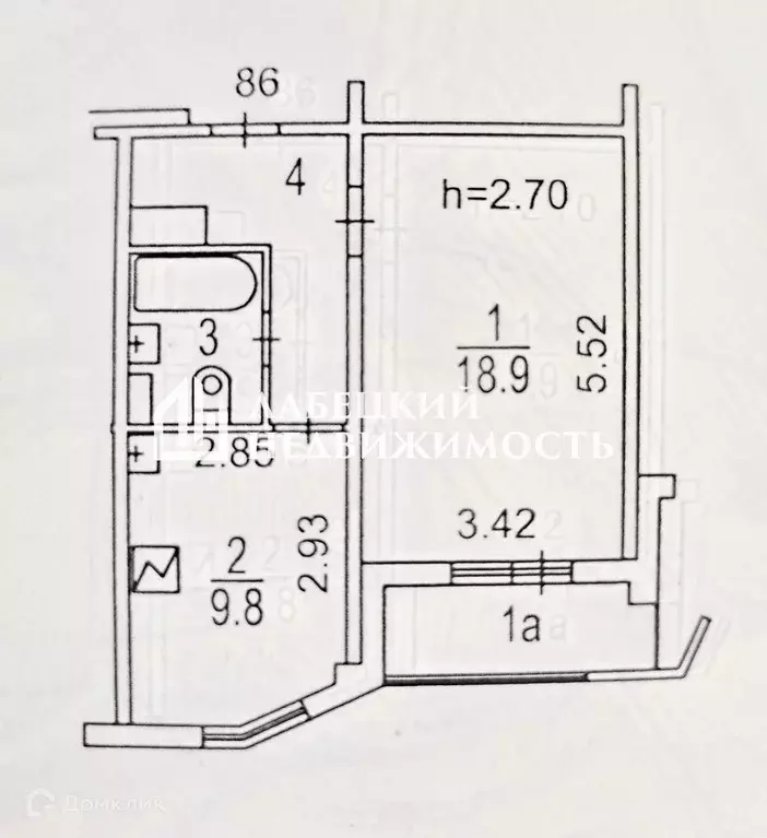 Продаётся 1-к квартира, 38 м - Фото 1