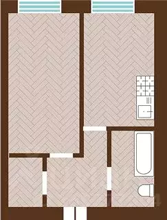 1-к кв. Калининградская область, Гурьевский муниципальный округ, пос. ... - Фото 0