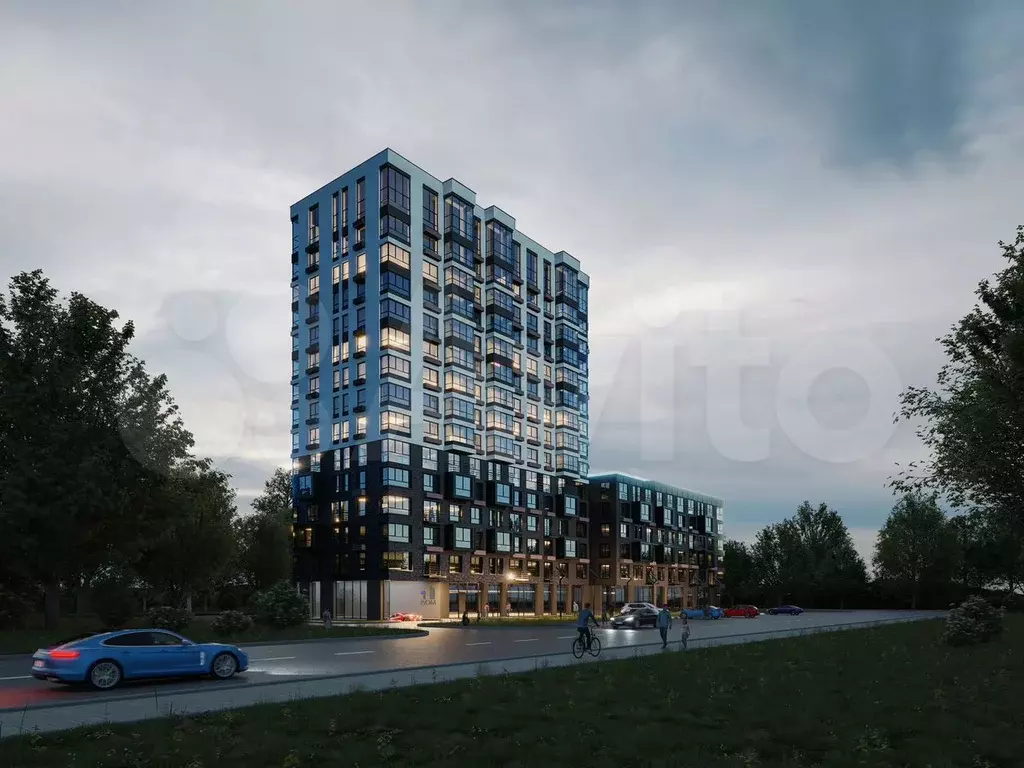 2-к. квартира, 39,5 м, 4/15 эт. - Фото 0