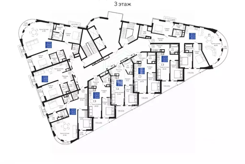 1-к кв. Крым, Ялта ул. Кирова, 24 (52.5 м) - Фото 2