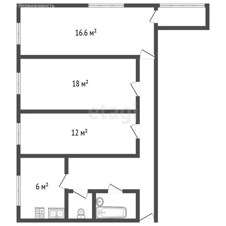 3-комнатная квартира: Павловск, Горная улица, 14 (64.3 м) - Фото 1