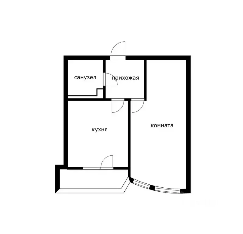 1-к кв. Краснодарский край, Краснодар Уральская ул., 100 (42.3 м) - Фото 2