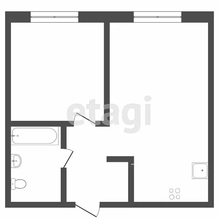 1-комнатная квартира: Тюмень, улица Павла Никольского, 4 (41.3 м) - Фото 0