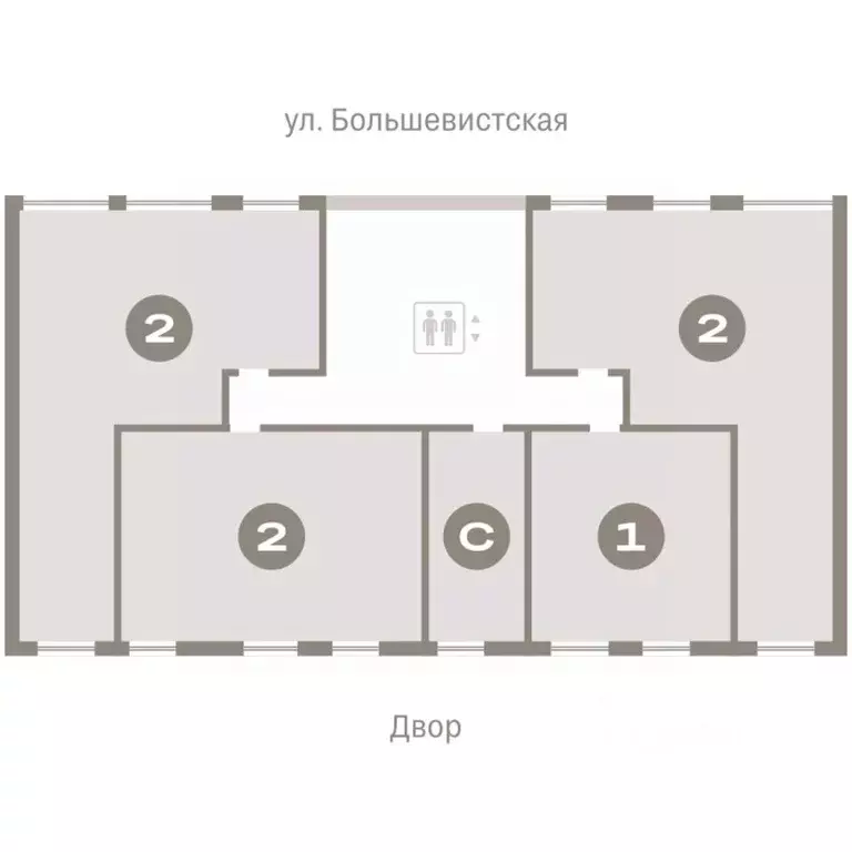 2-к кв. Новосибирская область, Новосибирск Европейский Берег мкр,  ... - Фото 1