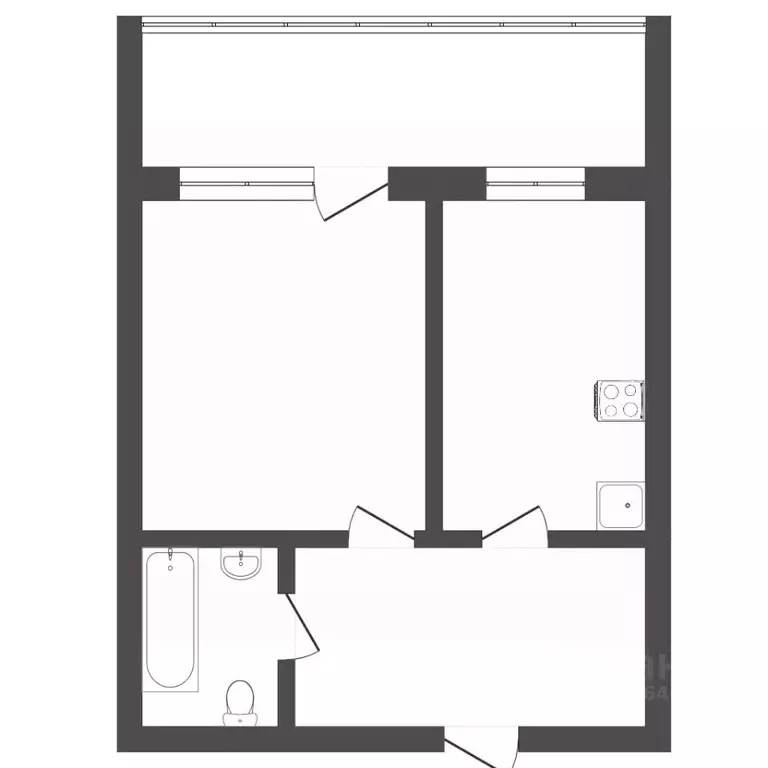 1-к кв. Пермский край, Пермь ул. Куфонина, 28/1 (36.0 м) - Фото 1