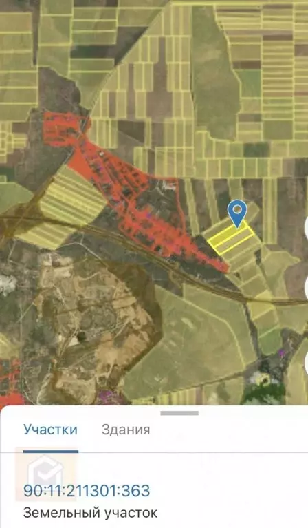 Участок в Крым, Сакский район, Суворовское с/пос, с. Желтокаменка  ... - Фото 1