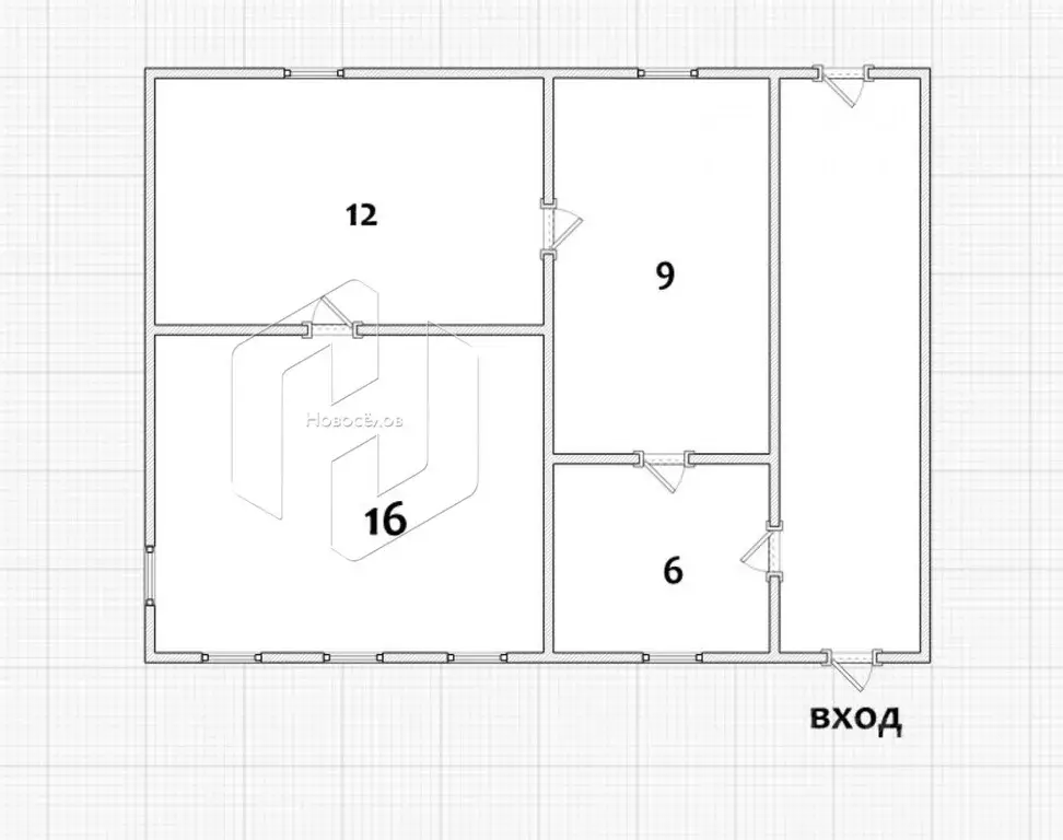 Дом в Мордовия, Рузаевка ул. 1-я Мельничная (42 м) - Фото 1