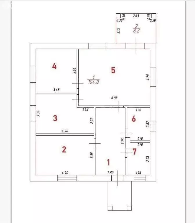 Дом в Высокогорский район, Чернышевское сельское поселение, село ... - Фото 1