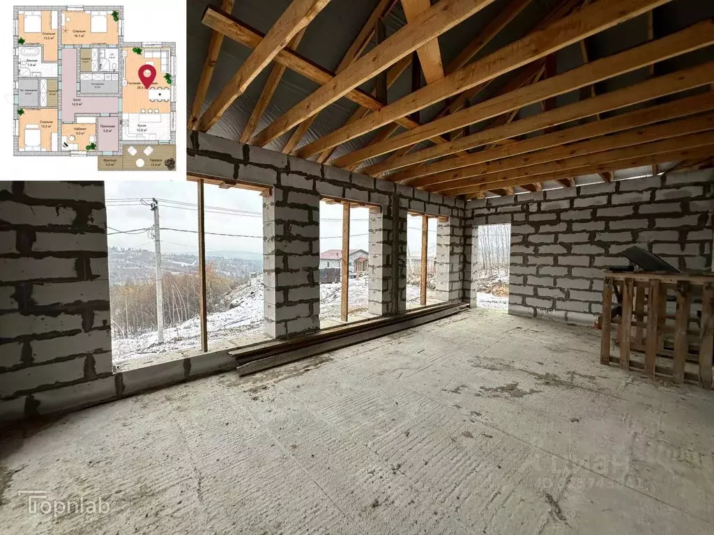 Дом в Иркутская область, Иркутский муниципальный округ, д. Новолисиха, ... - Фото 1