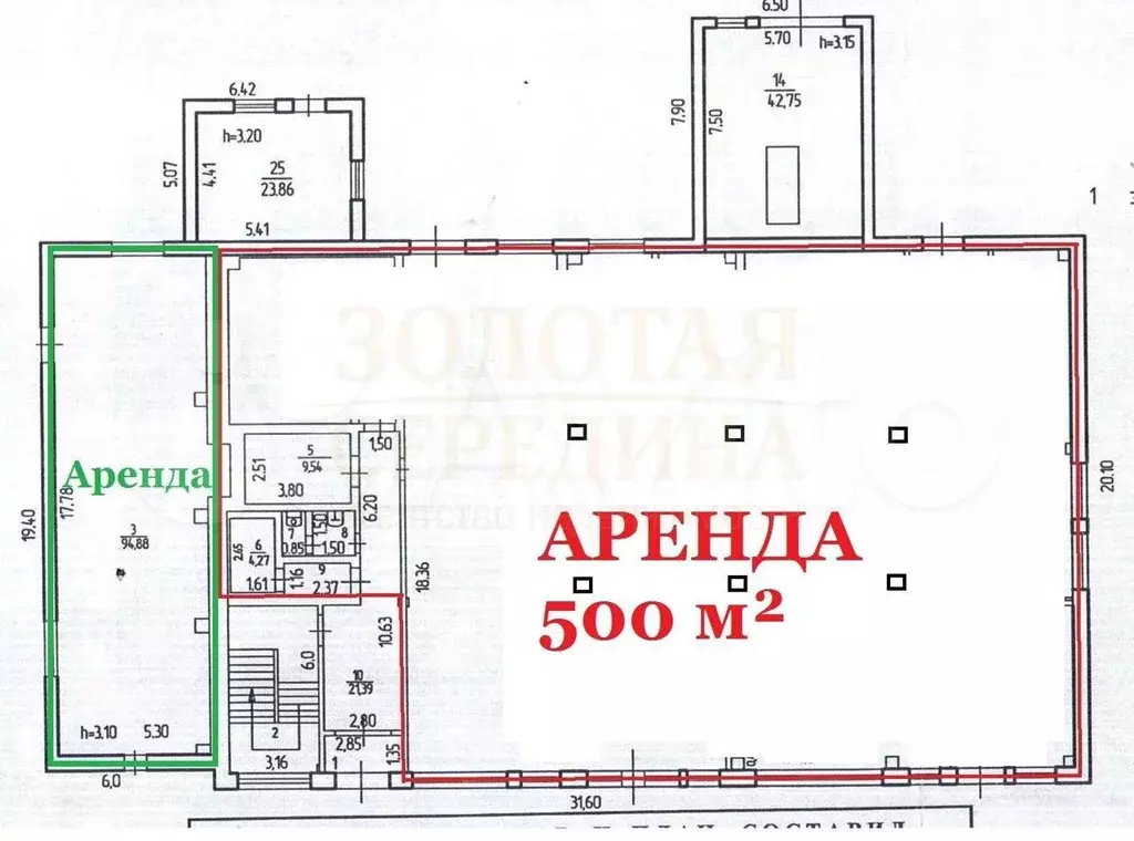 Сдам помещение свободного назначения, 500 м - Фото 0