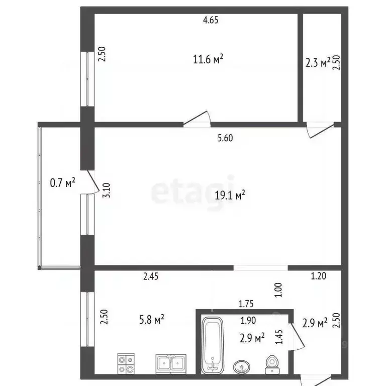 2-к кв. Мордовия, Саранск ул. Веселовского, 32 (44.6 м) - Фото 1